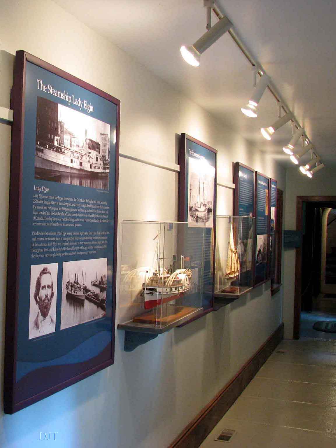 A hallway in the lighthouse.